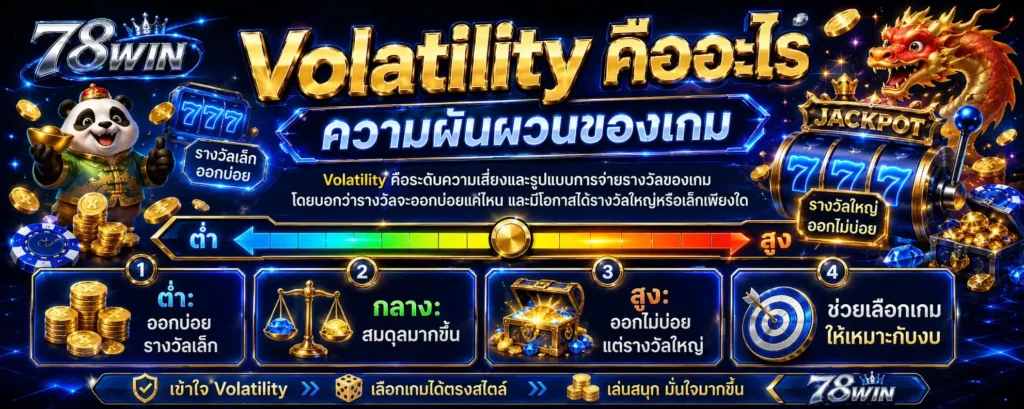 Volatility slot เว็บตรง 2026